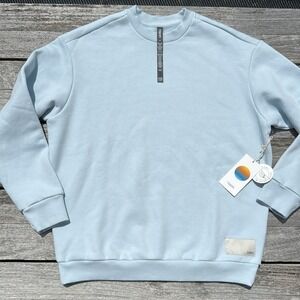 VUORI Restore Oversized Crew 2.0 women's sweatshirt size XS Light Mist blue NWT
